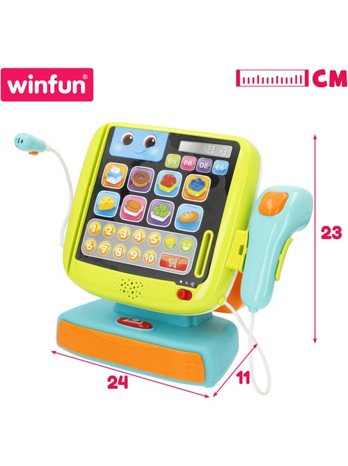 Winfun set registratore di cassa 4 lingue con luci e suoni - Kiabi Winfun set registratore di cassa 4 lingue con luci e suoni - Kiabi