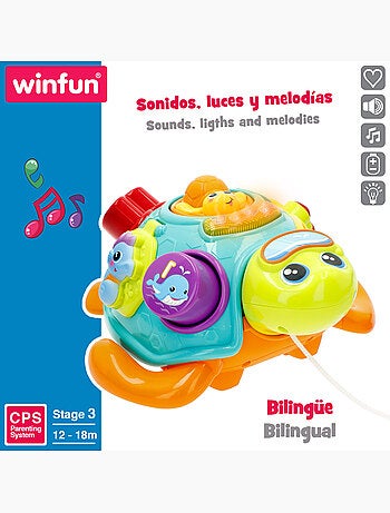 Winfun tartaruga musicale che striscia con luce e suono