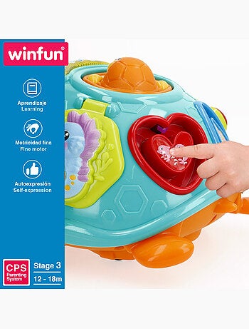 Winfun tartaruga musicale che striscia con luce e suono