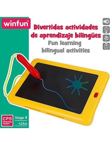 Winfun tavoletta di apprendimento bilingue con tavolo da disegno