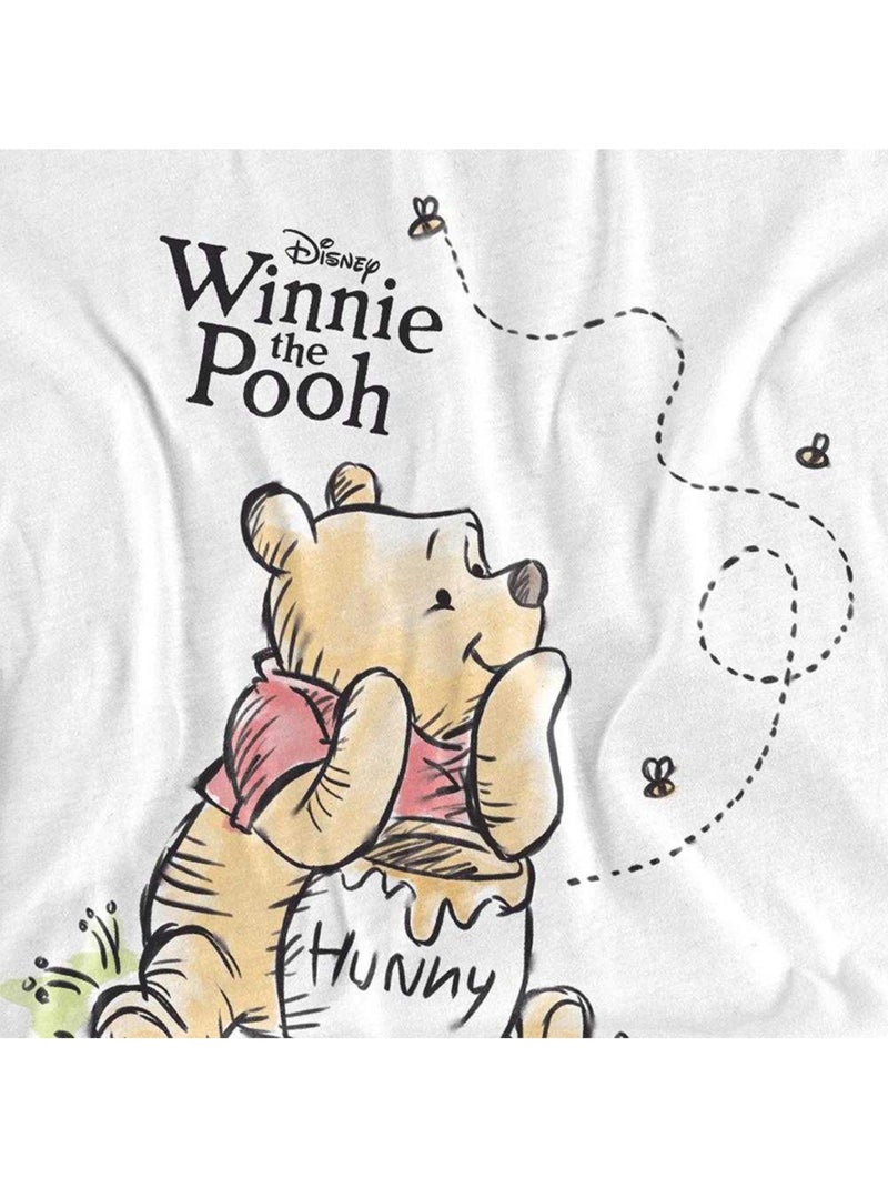 Winnie the Pooh Hunny Maglietta Poster Adulto Unisex Bianco - Kiabi