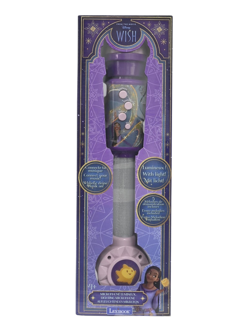 Wish Lighting Microfono con altoparlante (auxin), melodie ed effetti sonori Viola - Kiabi