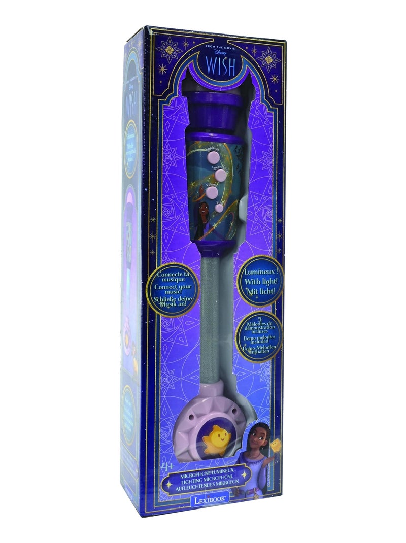 Wish Lighting Microfono con altoparlante (auxin), melodie ed effetti sonori Viola - Kiabi