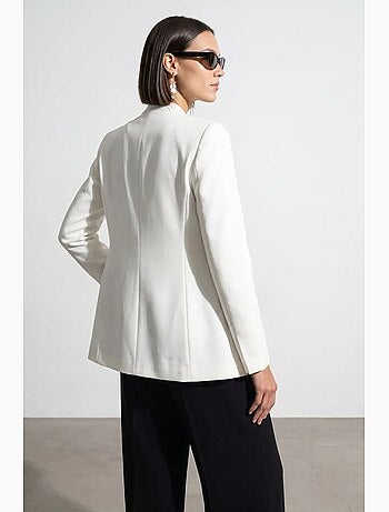 Blazer aderente in crêpe dilvin