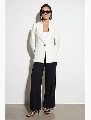 Blazer aderente in crêpe dilvin