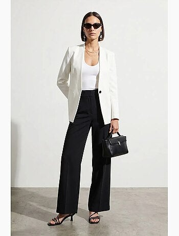 Blazer aderente in crêpe dilvin