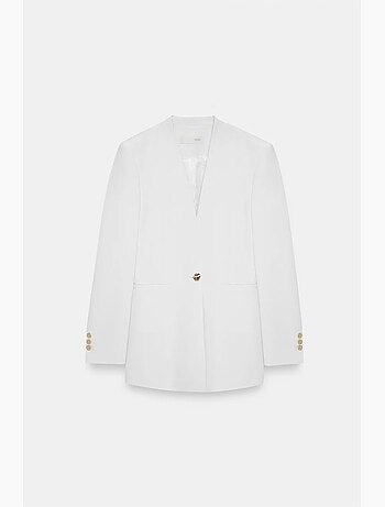 Blazer aderente in crêpe dilvin