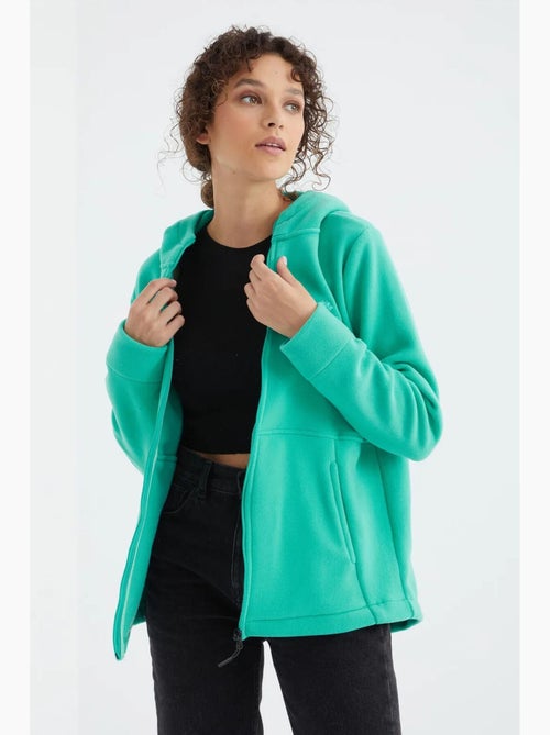 Women's felpa con cappuccio e zip tommy - Kiabi Women's felpa con cappuccio e zip tommy - Kiabi