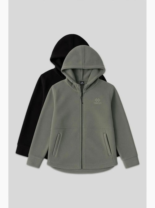 Women's felpa con cappuccio in peluche con zip frontale tommy - Kiabi
