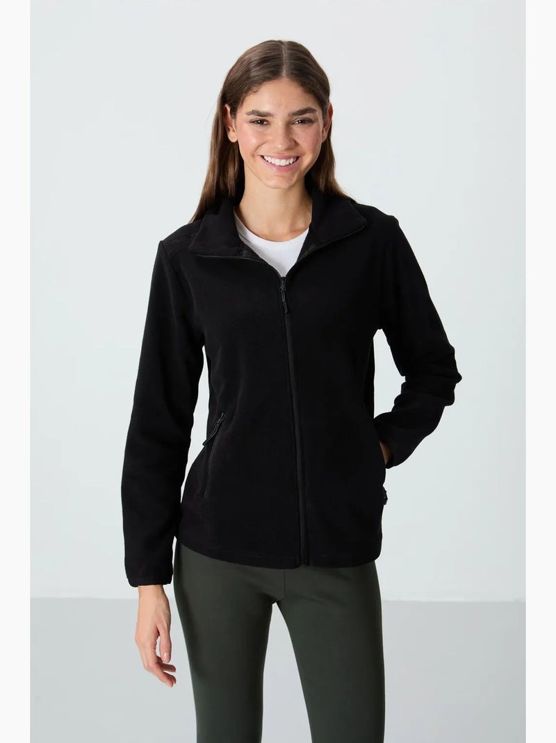 Women's felpa in peluche con zip tommy Rosa antico - Kiabi