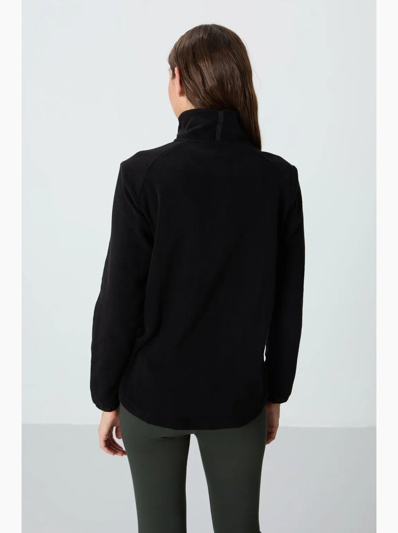 Women's felpa in peluche con zip tommy Verde pastello - Kiabi