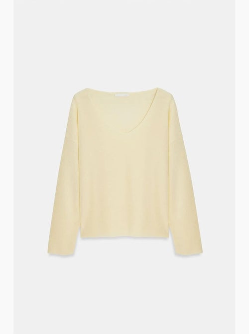 Women's maglione in maglia a coste con scollo a v dilvin - Kiabi Women's maglione in maglia a coste con scollo a v dilvin - Kiabi