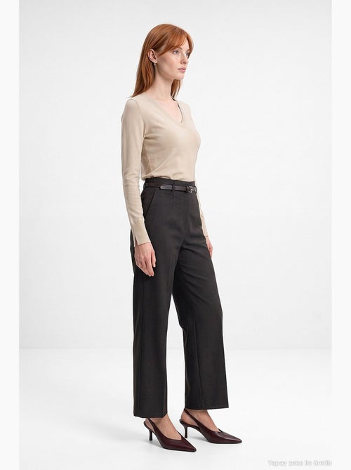 Women's maglione in maglia con scollo a v e spacchi laterali dilvin - Kiabi Women's maglione in maglia con scollo a v e spacchi laterali dilvin - Kiabi