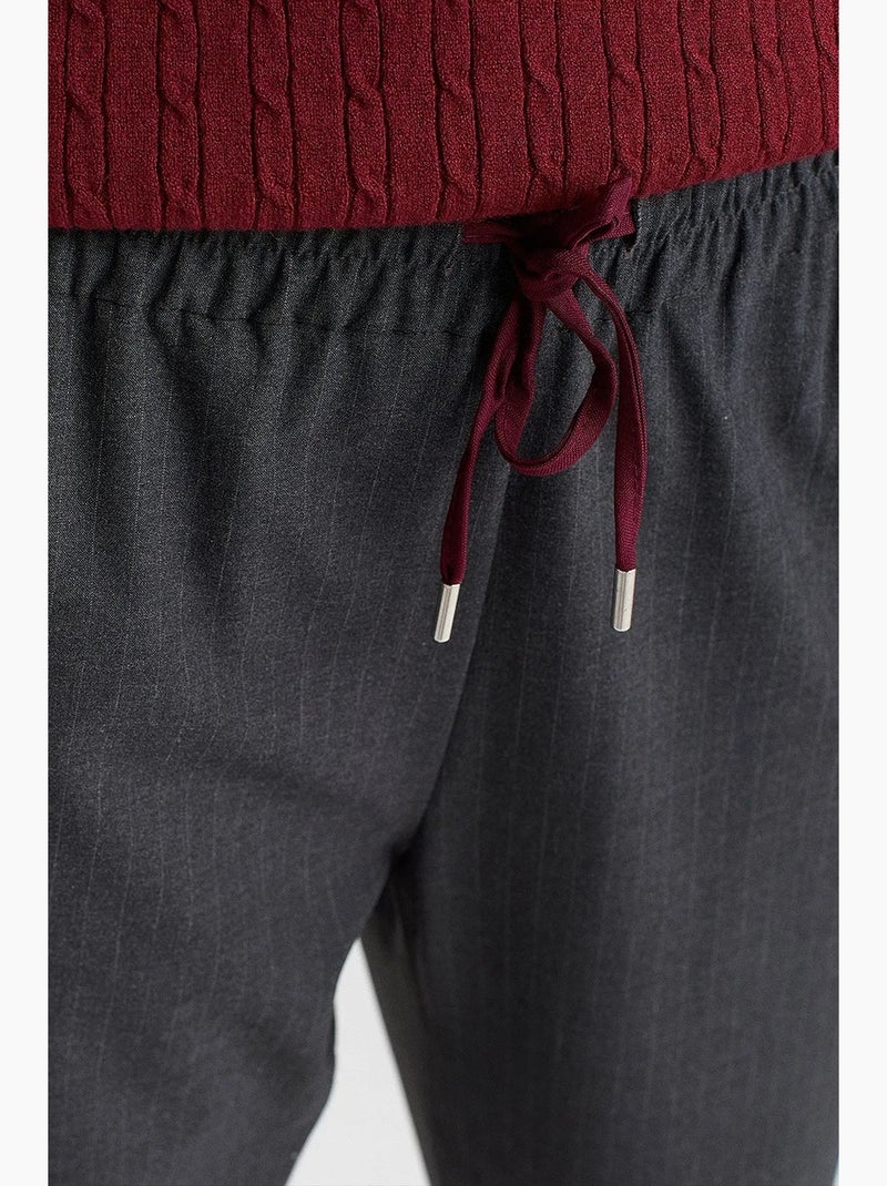 Women's pantaloni jogger in crepe di poliestere dilvin Grigio nero - Kiabi