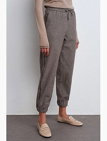 Women's pantaloni jogger in crepe di poliestere dilvin