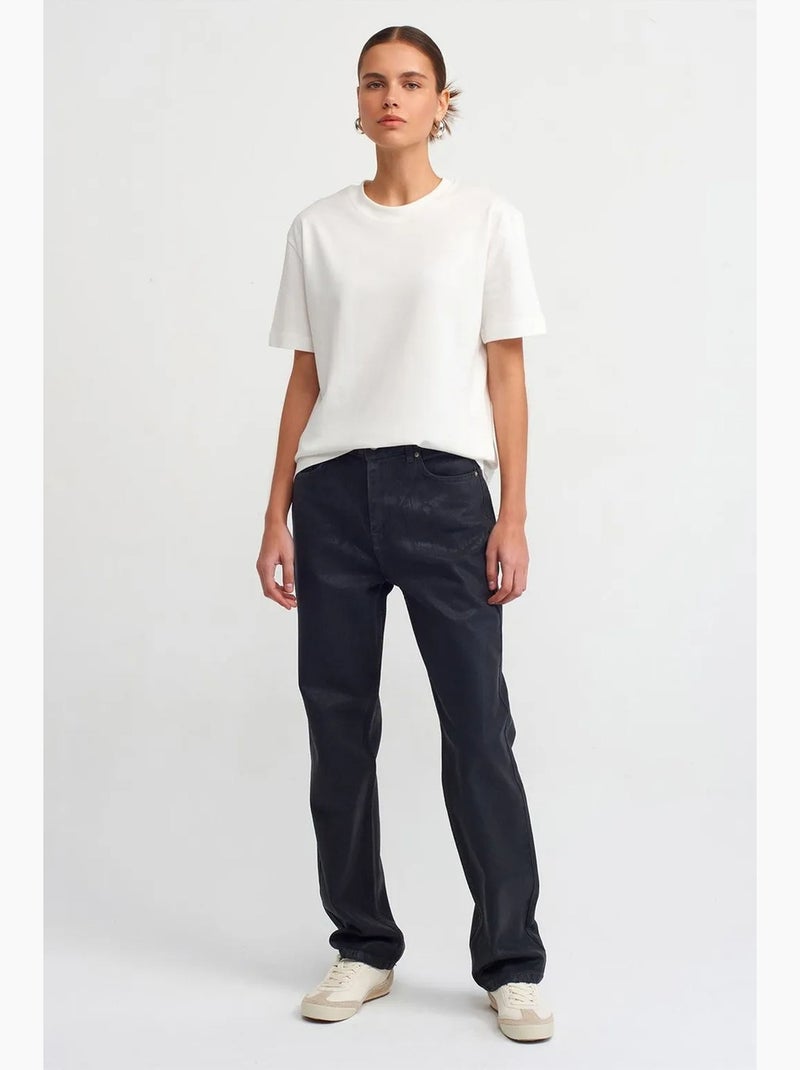 Women's t-shirt in cotone con girocollo dilvin Ecru - Kiabi