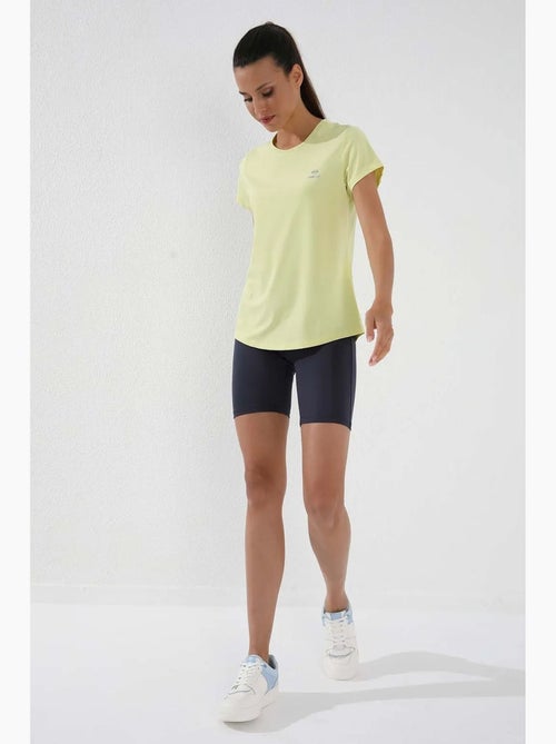 Women's t-shirt tinta unita a maniche corte con girocollo tommy - Kiabi Women's t-shirt tinta unita a maniche corte con girocollo tommy - Kiabi