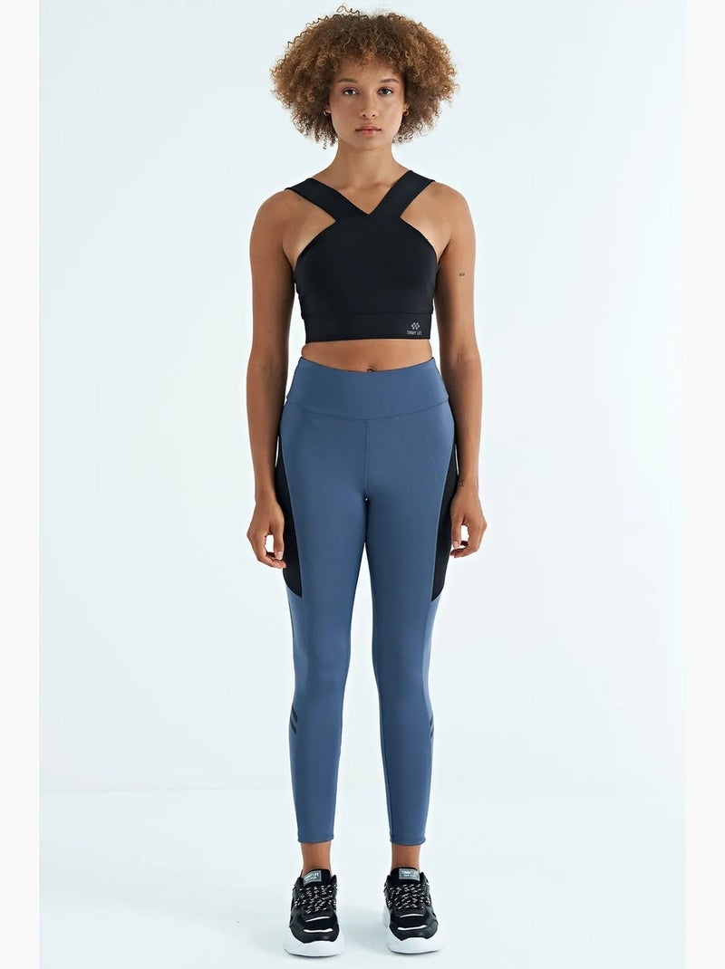 Women's top sportivo corto aderente senza maniche con scollo a v tommy Nero - Kiabi
