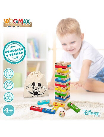 Woomax gioco di blocchi impilabili in legno disney