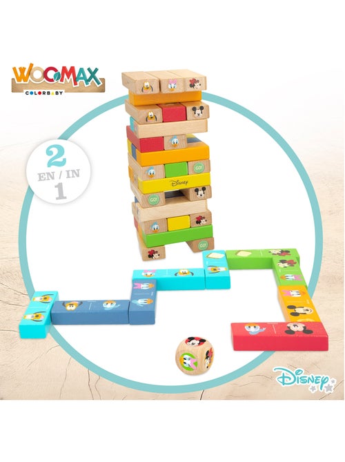 Woomax gioco di blocchi impilabili in legno disney - Kiabi Woomax gioco di blocchi impilabili in legno disney - Kiabi