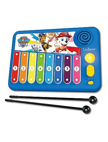 XYLOFUN Paw Patrol Xilofono elettronico con metodo di apprendimento musicale con luci