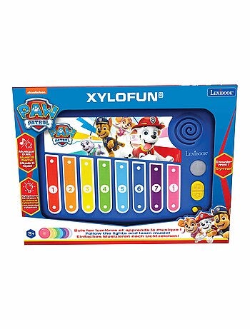 XYLOFUN Paw Patrol Xilofono elettronico con metodo di apprendimento musicale con luci