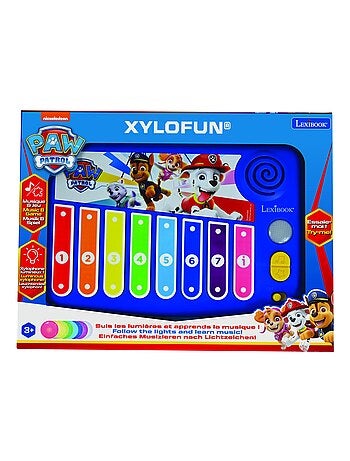 XYLOFUN Paw Patrol Xilofono elettronico con metodo di apprendimento musicale con luci