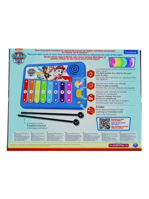 XYLOFUN Paw Patrol Xilofono elettronico con metodo di apprendimento musicale con luci - Kiabi