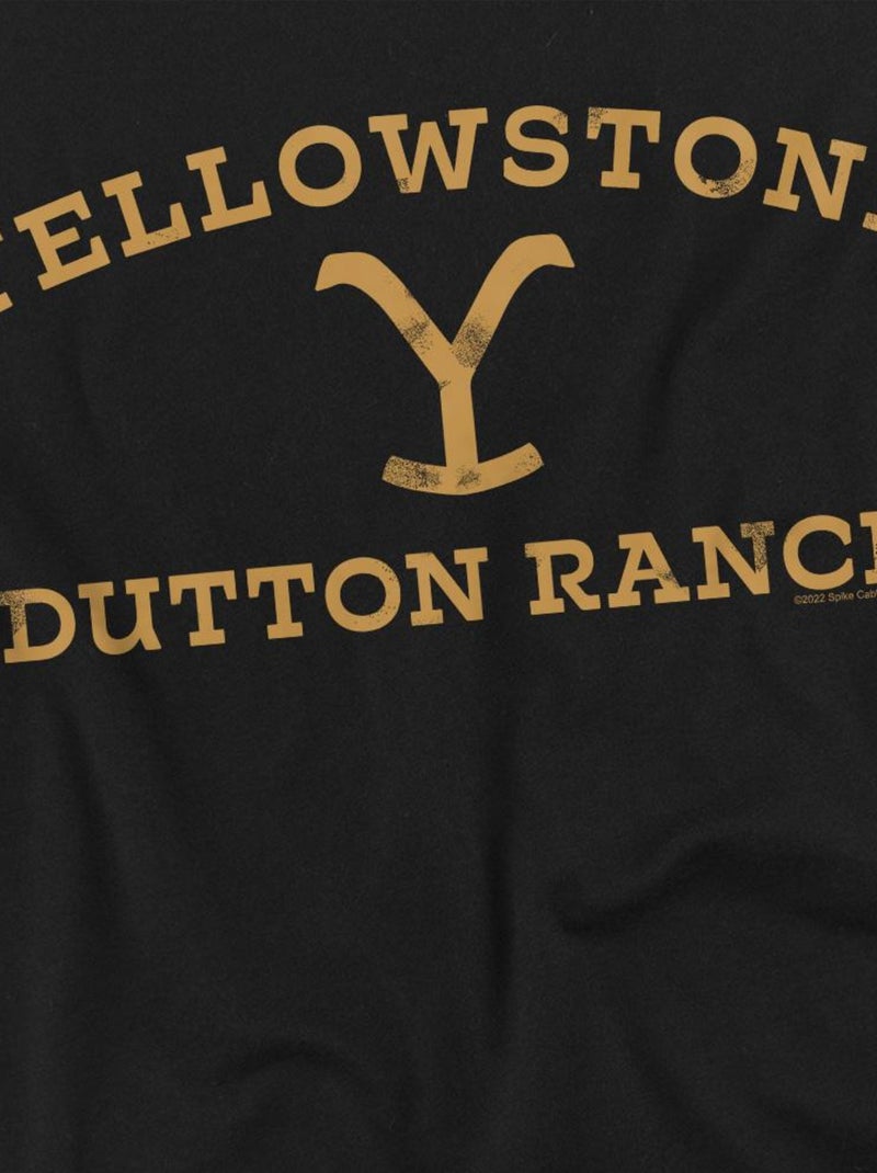 Yellowstone Maglietta Logo ad Arco Uomo Nero - Kiabi