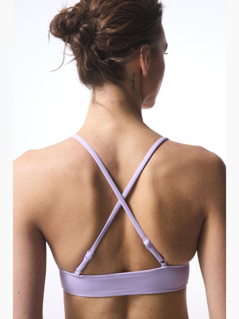 Yuna bralette bikini penti Lavanda - Kiabi
