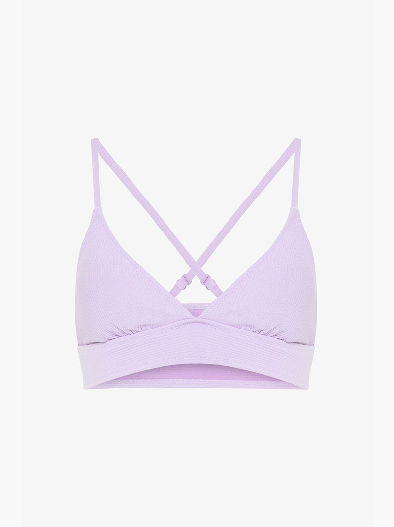Yuna bralette bikini penti Lavanda - Kiabi