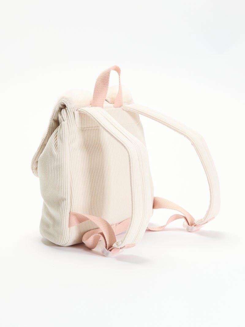 Zainetto con design animale e orecchie Beige - Kiabi