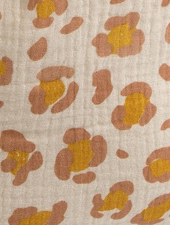 Zainetto materna in garza di cotone con stampa leopardata per - SAUTHON