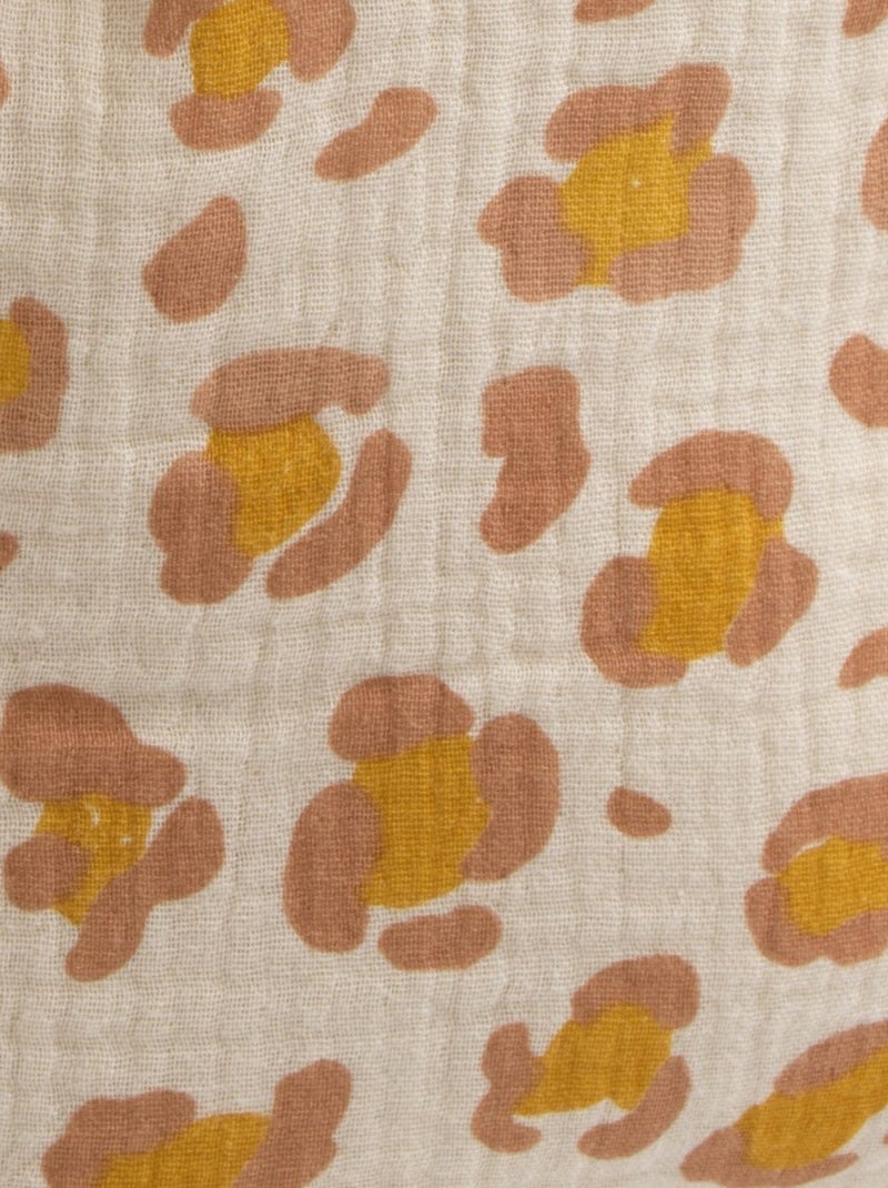 Zainetto materna in garza di cotone con stampa leopardata per - SAUTHON Beige/Rosa - Kiabi