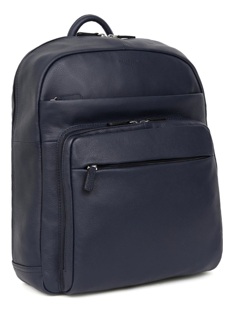 Zaino - 13" & a4 - pelle confort hexagona Blu marino - Kiabi