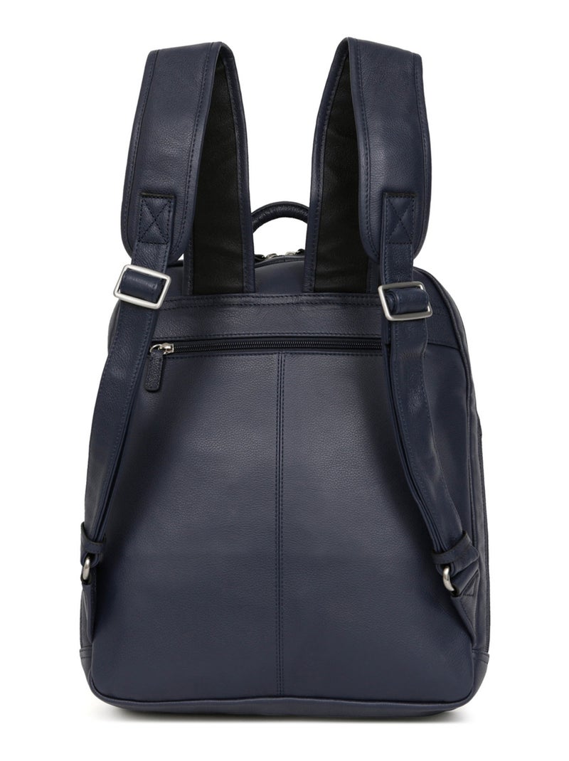 Zaino - 13" & a4 - pelle confort hexagona Blu marino - Kiabi