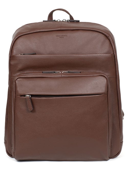 Zaino - 13" & a4 - pelle confort hexagona - Kiabi