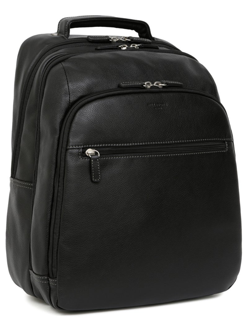 Zaino - 13" & a4 - pelle confort hexagona Nero - Kiabi