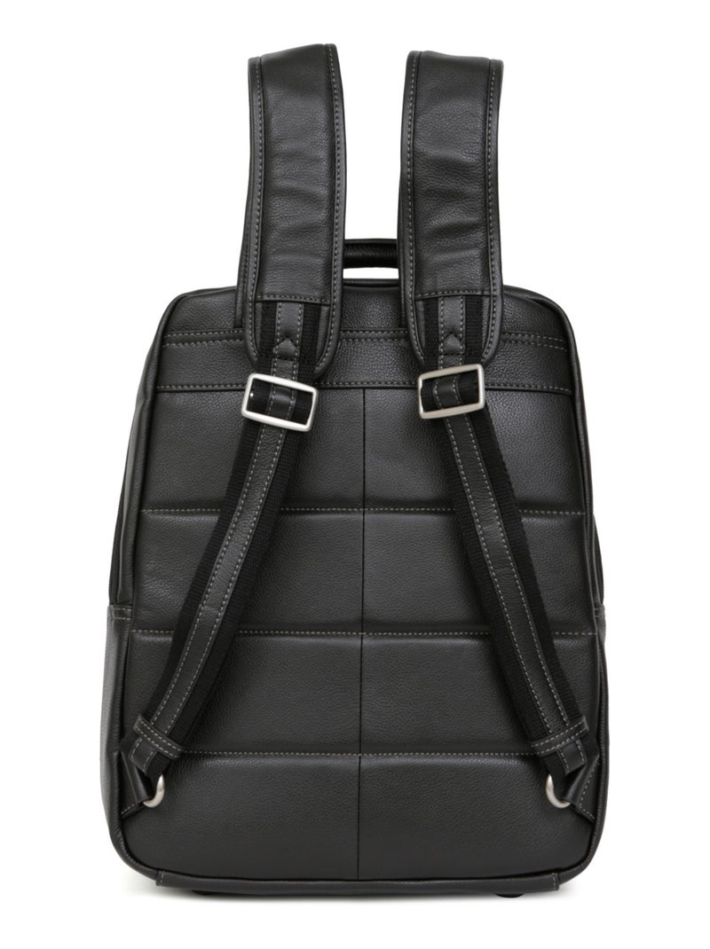 Zaino - 13" & a4 - pelle confort hexagona Nero - Kiabi