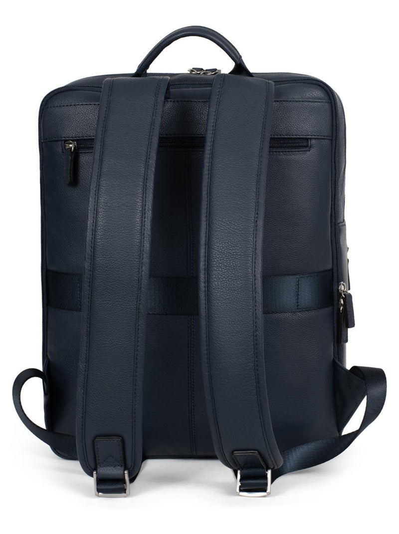 Zaino - 15" & tablet & a4 - pelle confort hexagona Blu marino - Kiabi