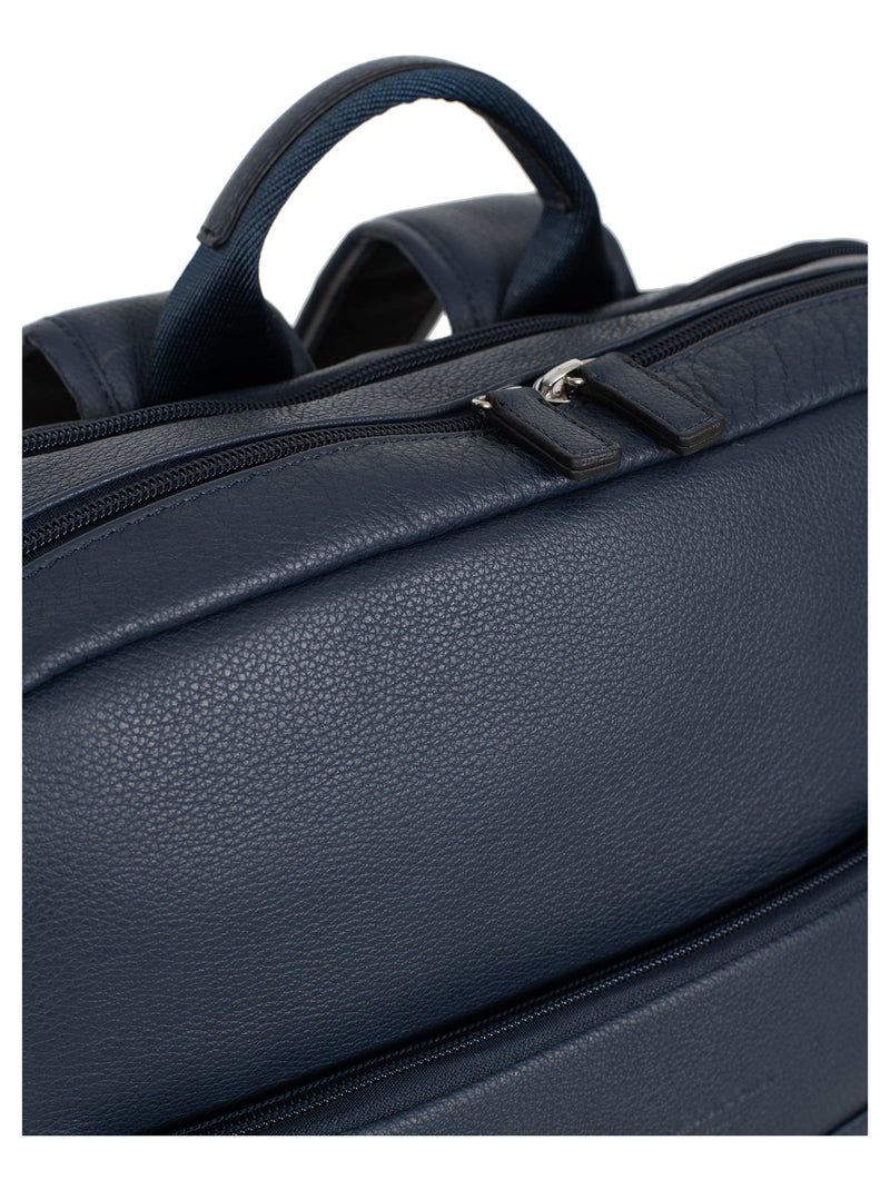 Zaino - 15" & tablet & a4 - pelle confort hexagona Blu marino - Kiabi