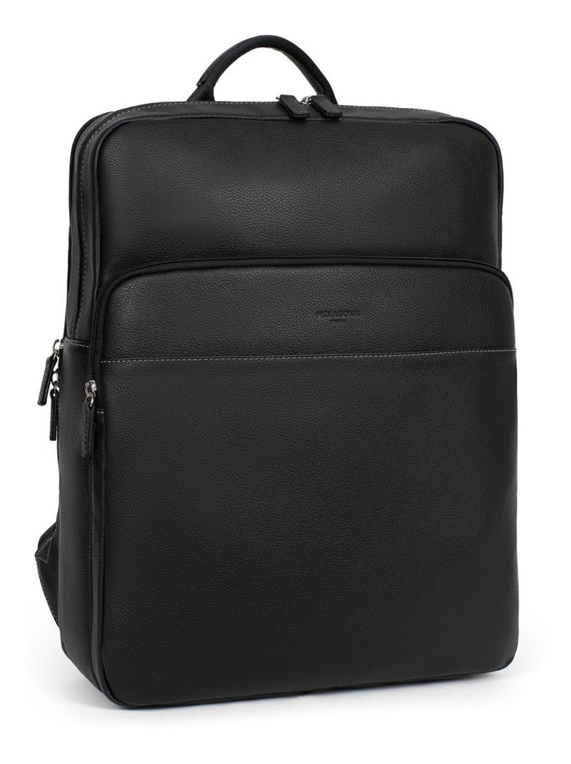 Zaino - 15" & tablet & a4 - pelle confort hexagona Nero - Kiabi