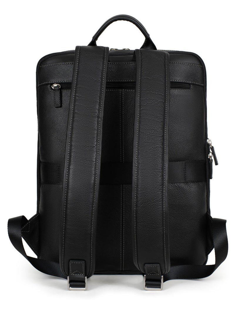 Zaino - 15" & tablet & a4 - pelle confort hexagona Nero - Kiabi