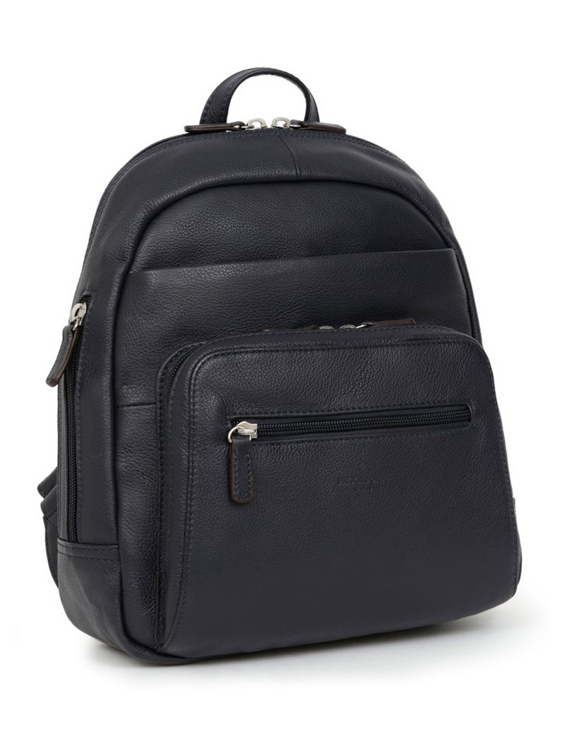Zaino - pelle confort hexagona Blu marino - Kiabi