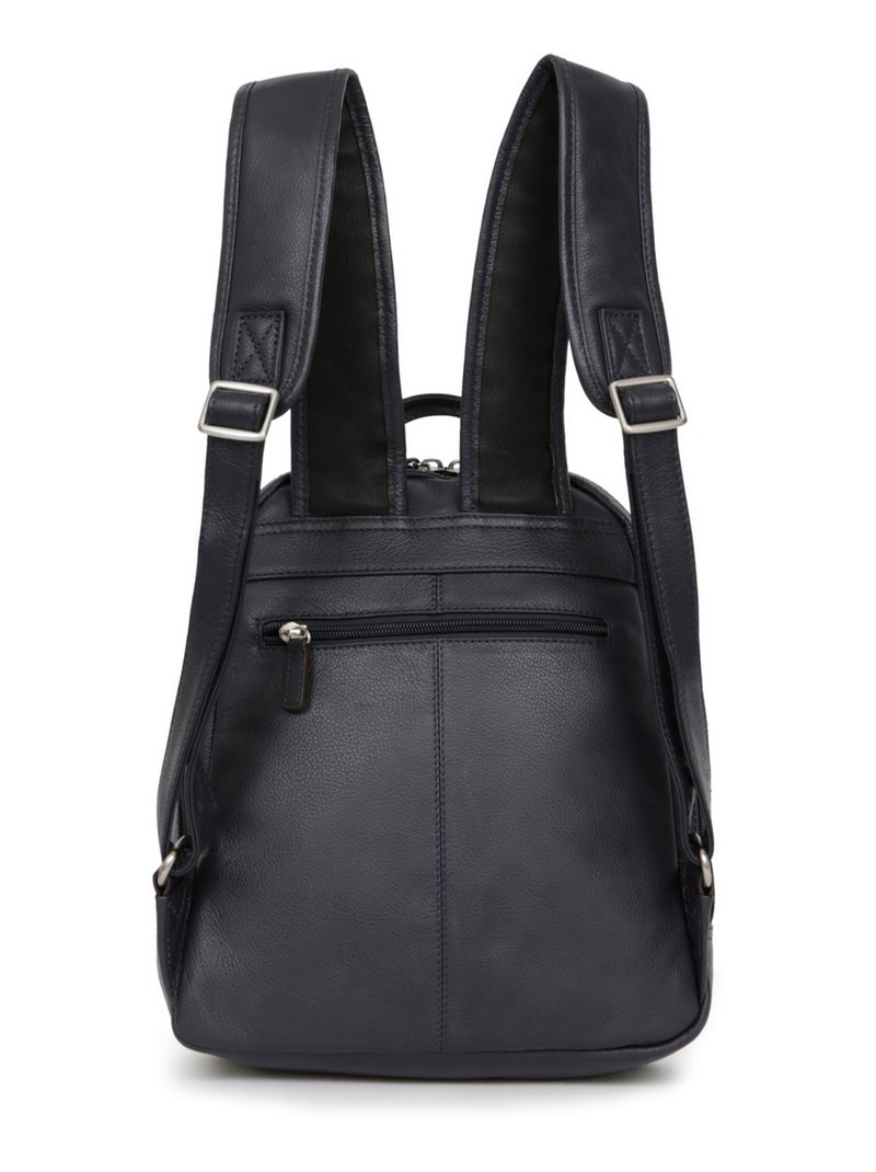 Zaino - pelle confort hexagona Blu marino - Kiabi
