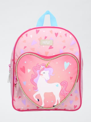 Zaino a forma di cuore unicorno