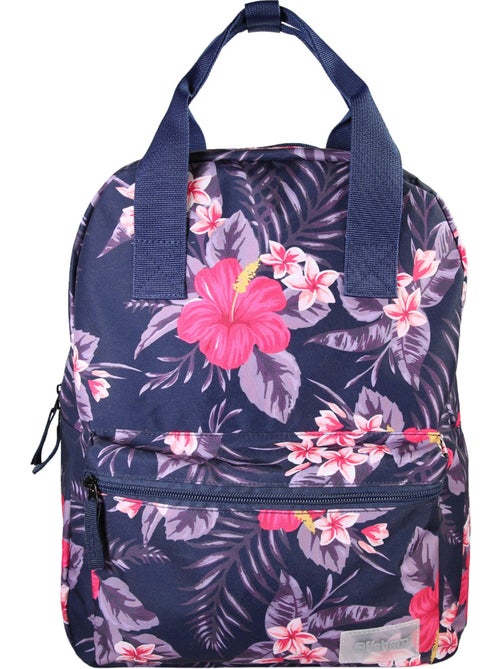Zaino bambina Offshore viola floreale 1 scomparto - Kiabi
