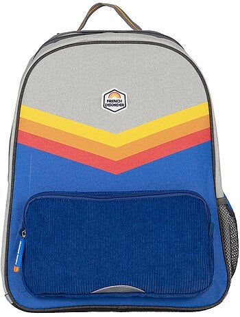 Zaino bambino 2 scomparti FRENCH DISORDER stile color block rétro