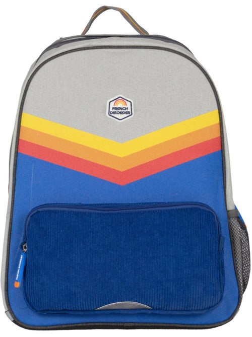 Zaino bambino 2 scomparti FRENCH DISORDER stile color block rétro - Kiabi Zaino bambino 2 scomparti FRENCH DISORDER stile color block rétro - Kiabi