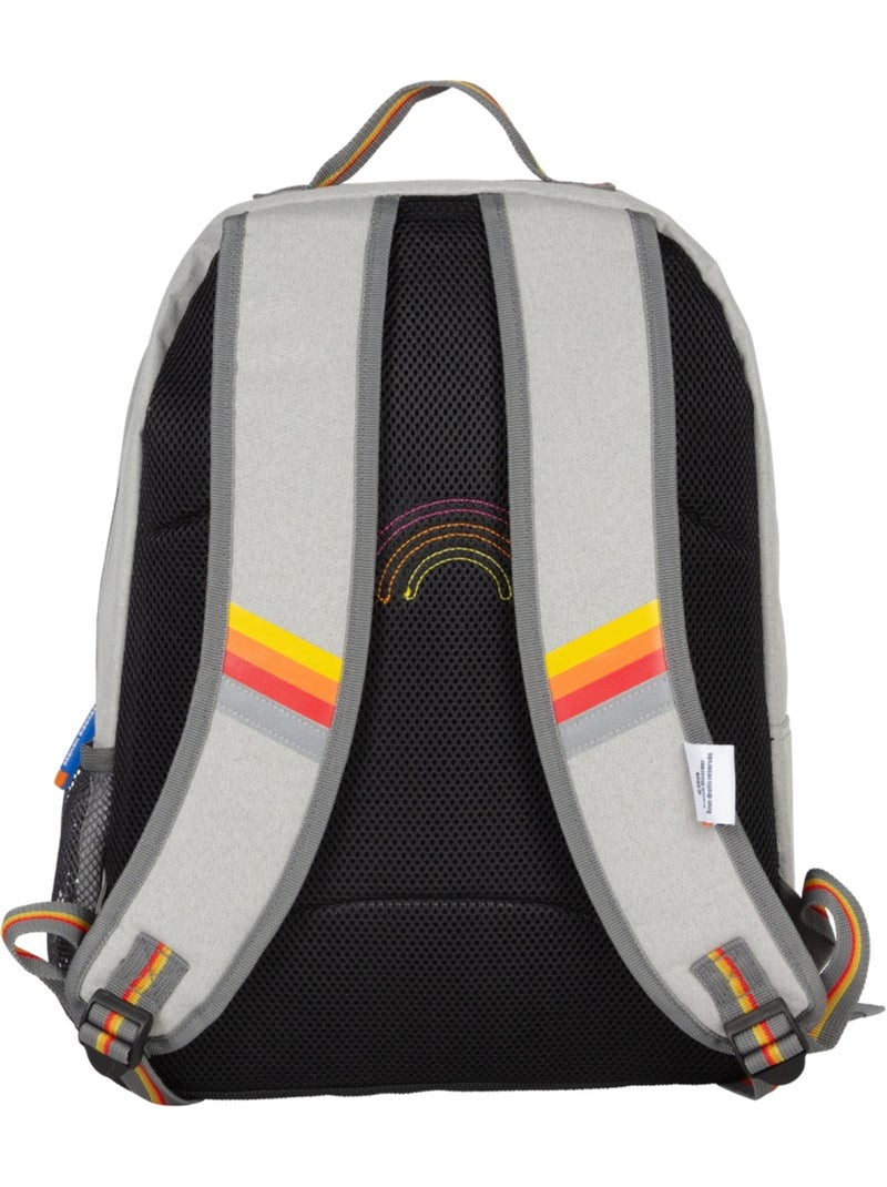 Zaino bambino 2 scomparti FRENCH DISORDER stile color block rétro Blu - Kiabi